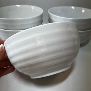 Over & Back Porcelain Bowls